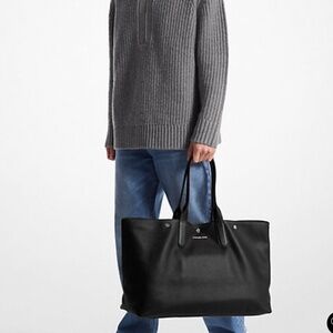 MICHAEL KORS  EXCUSE LIMITED Hudson Unisex Oversized Leather Tote Bag